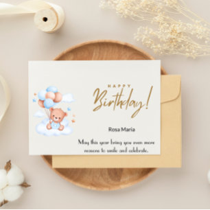 Op mijn liefste Baby: Happy Birthday, Love! Feestdagenkaart