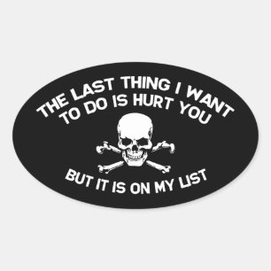 Op mijn lijst ovale sticker