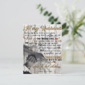 Op mijn man |Aan mijn echtgenoot brief | Cute Cade Kaart (Staand voorkant)