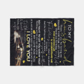 Op mijn man | Beste cadeautje voor de man/vrouw Fleece Deken (Voorkant (Horizontaal))