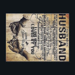 Op mijn man | Birthday Gift aan Husband | Aankondigingskaart<br><div class="desc">It's a personalized perfect gift for him, your dad, your husband, your boyfriend. It's ideal gifts for all seasons. These products are great for a picnic at the park, snuggling, relaxing on the sofa, wall decoration for home or as a stylish bedspread. Festival gift; Holiday gift St, Mother's Day, Father's...</div>