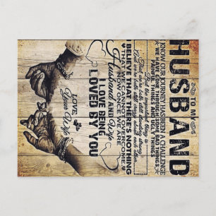 Op mijn man Birthday Gift aan Husband Aankondigingskaart