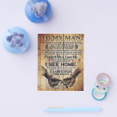 Op mijn man | Birthday Gift aan Husband | Flyer (Enkel)