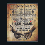 Op mijn man | Birthday Gift aan Husband | Flyer<br><div class="desc">It's a personalized perfect gift for him, your dad, your husband, your boyfriend. It's ideal gifts for all seasons. These products are great for a picnic at the park, snuggling, relaxing on the sofa, wall decoration for home or as a stylish bedspread. Festival gift; Holiday gift St, Mother's Day, Father's...</div>