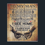 Op mijn man | Birthday Gift aan Husband | Flyer<br><div class="desc">It's a personalized perfect gift for him, your dad, your husband, your boyfriend. It's ideal gifts for all seasons. These products are great for a picnic at the park, snuggling, relaxing on the sofa, wall decoration for home or as a stylish bedspread. Festival gift; Holiday gift St, Mother's Day, Father's...</div>