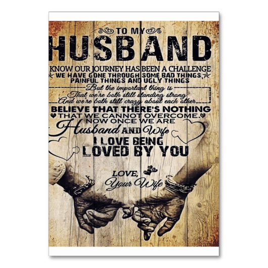 Op mijn man | Birthday Gift aan Husband | Kaart (Voorkant)