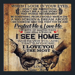 Op mijn man | Birthday Gift aan Husband | Poster<br><div class="desc">It's a personalized perfect gift for him, your dad, your husband, your boyfriend. It's ideal gifts for all seasons. These products are great for a picnic at the park, snuggling, relaxing on the sofa, wall decoration for home or as a stylish bedspread. Festival gift; Holiday gift St, Mother's Day, Father's...</div>