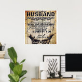 Op mijn man | Birthday Gift aan Husband | Poster (Thuiskantoor)
