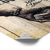 Op mijn man | Birthday Gift aan Husband | Poster (Hoek)