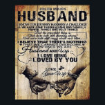 Op mijn man | Birthday Gift aan Husband | Poster<br><div class="desc">It's a personalized perfect gift for him, your dad, your husband, your boyfriend. It's ideal gifts for all seasons. These products are great for a picnic at the park, snuggling, relaxing on the sofa, wall decoration for home or as a stylish bedspread. Festival gift; Holiday gift St, Mother's Day, Father's...</div>