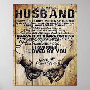 Op mijn man Birthday Gift aan Husband Poster