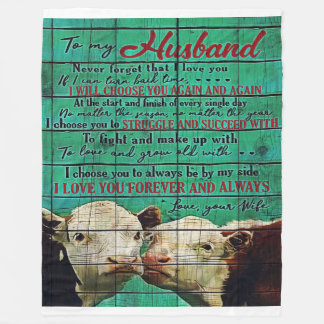 Op mijn man | Cadeau van de familie Cute Fleece Deken