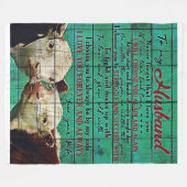 Op mijn man | Cadeau van de familie Cute Fleece Deken (Voorkant (Horizontaal))