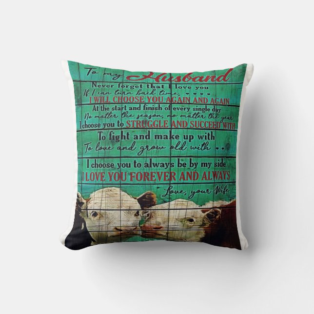 Op mijn man | Cadeau van de familie Cute Kussen (Voorkant)