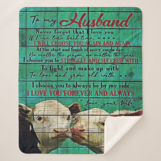 Op mijn man | Cadeau van de familie Cute Sherpa Deken