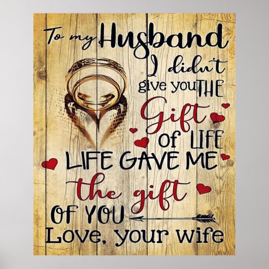 Op mijn man | Funny Quotes Cadeau Poster (Voorkant)
