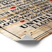 Op mijn man | Funny Quottes to Husband Gift Poster (Hoek)