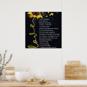 Op mijn man | Funny Quottes to Husband Gift Poster (Keuken)