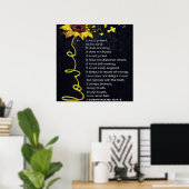 Op mijn man | Funny Quottes to Husband Gift Poster (Thuiskantoor)