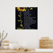 Op mijn man | Funny Quottes to Husband Gift Poster (Keuken)