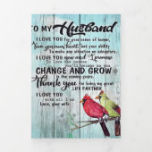 Op mijn man | Gepersonaliseerd perfect cadeau Drieluik Aankondiging (Cover)