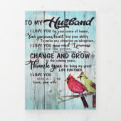 Op mijn man | Gepersonaliseerd perfect cadeau Drieluik Aankondiging (Cover)