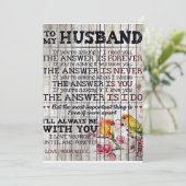 Op mijn Man Gift, persoonlijke cadeau aan mijn man Feestdagenkaart (Staand voorkant)