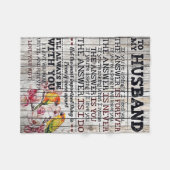 Op mijn Man Gift, persoonlijke cadeau aan mijn man Fleece Deken (Voorkant (Horizontaal))