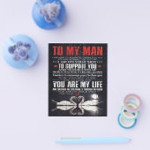 Op mijn Man Gift, persoonlijke cadeau aan mijn man Flyer (Enkel)