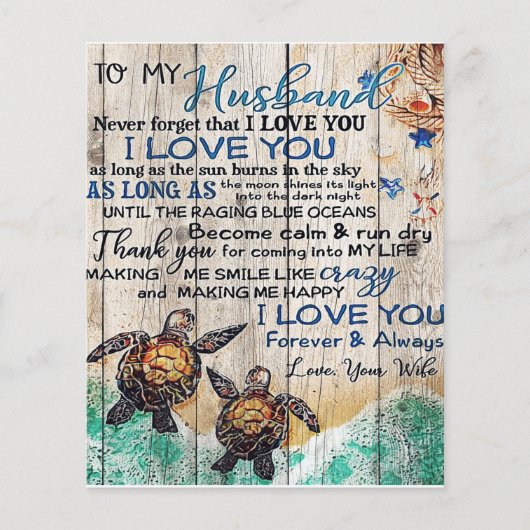 Op mijn Man Gift, persoonlijke cadeau aan mijn man Flyer (Voorkant)