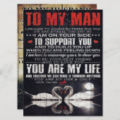 Op mijn Man Gift, persoonlijke cadeau aan mijn man Menu (Voorkant / Achterkant)