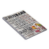 Op mijn Man Gift, persoonlijke cadeau aan mijn man Notitieboek (Rechterzijde)