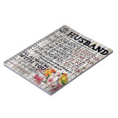 Op mijn Man Gift, persoonlijke cadeau aan mijn man Notitieboek (Linkerzijde)