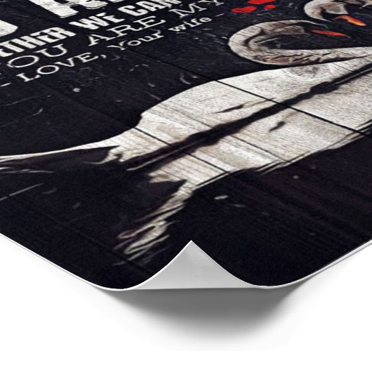 Op mijn Man Gift, persoonlijke cadeau aan mijn man Poster (Hoek)