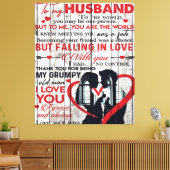 Op mijn man | House Decoration Gift Canvas Afdruk (Insitu (Woonkamer))
