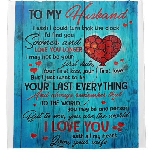 Op mijn man | House Decoration Gift Douchegordijn (Voorkant)
