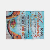 Op mijn man | House Decoration Gift Fleece Deken (Voorkant (Horizontaal))