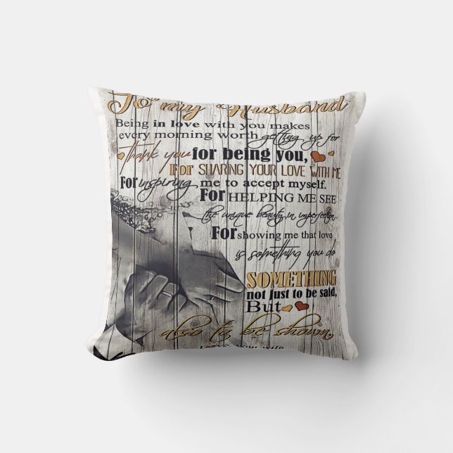 Op mijn man | House Decoration Gift Kussen (Voorkant)