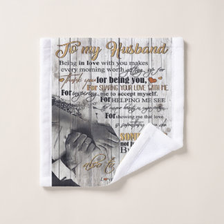 Op mijn man | House Decoration Gift Washandje