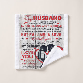 Op mijn man | House Decoration Gift Washandje