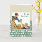 Op mijn man kaart (Gele Bloem)