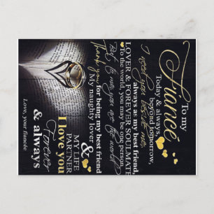 Op mijn man   Liefde citaten voor de echtgenoot   Aankondigingskaart