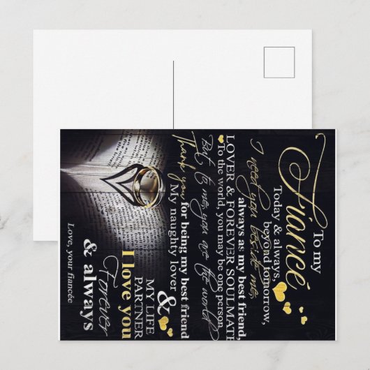 Op mijn man | Liefde citaten voor de echtgenoot | Briefkaart (Voorkant / Achterkant)