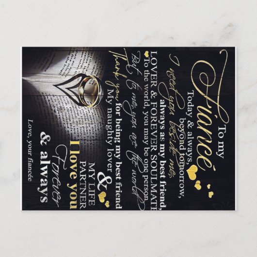 Op mijn man | Liefde citaten voor de echtgenoot | Briefkaart (Voorkant)