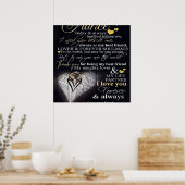 Op mijn man | Liefde citaten voor de echtgenoot | Poster (Keuken)