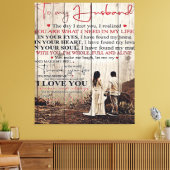 Op mijn man | Lovely Husband Gift Canvas Afdruk (Insitu (Woonkamer))