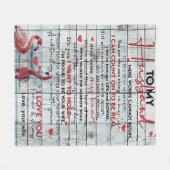 Op mijn man | Lovely Husband Gift Fleece Deken (Voorkant (Horizontaal))