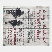 Op mijn man | Lovely Husband Gift Fleece Deken (Voorkant (Horizontaal))