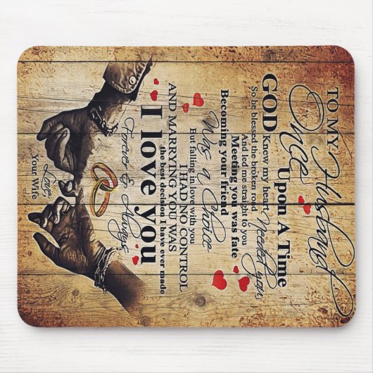 Op mijn man | Lovely Husband Gift Muismat (Voorkant)