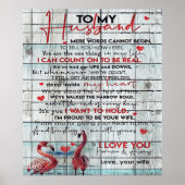 Op mijn man | Lovely Husband Gift Poster (Voorkant)